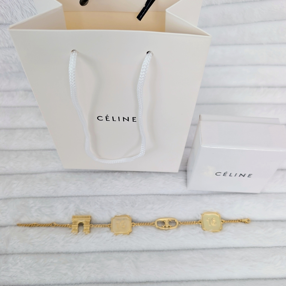 ​Celine Gold Charm Bracelet - Gift Box & Bag Included. Price Is Firm!
